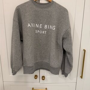 Anine Bing Sport Heather Gray Pullover